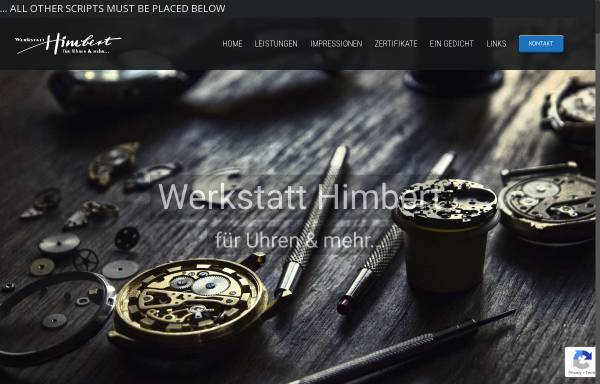 Werkstatt für Uhren Otmar Himbert Eiweiler