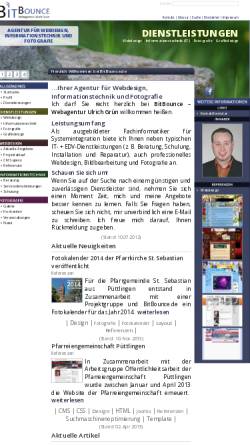 Vorschau der mobilen Webseite www.bitbounce.de, BitBounce - Webagentur Ulrich Grün