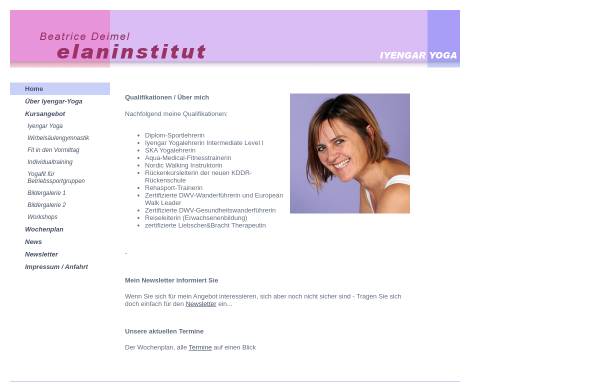 Vorschau von www.elaninstitut.de, ElanInstitut Béatrice Deimel
