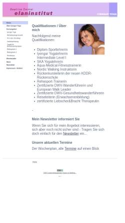 Vorschau der mobilen Webseite www.elaninstitut.de, ElanInstitut Béatrice Deimel