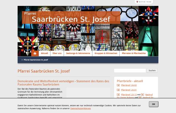 Vorschau von www.stjosef-saarbruecken.de, Katholische Pfarrei St. Josef Malstatt