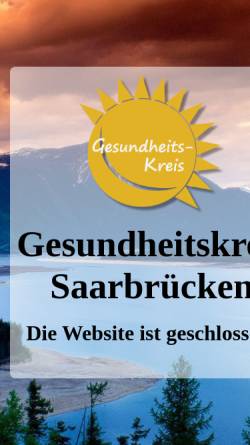 Vorschau der mobilen Webseite www.gesundheitskreis-saarbruecken.de, Gesundheitskreis Saarbrücken