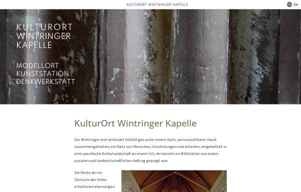Vorschau von www.kulturort-wintringer-kapelle.de, KulturOrt Wintringer Kapelle