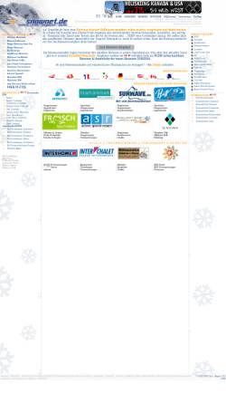 Vorschau der mobilen Webseite www.snownet.de, SnowNet
