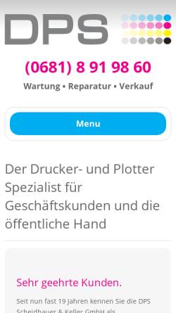 Vorschau der mobilen Webseite www.dps-sk.de, DPS Scheidhauer & Keller GmbH