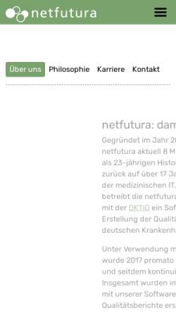 Vorschau der mobilen Webseite www.netfutura.eu, Netfutura GmbH und Co. KG