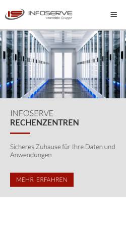 Vorschau der mobilen Webseite www.infoserve.de, Infoserve GmbH