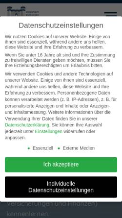 Vorschau der mobilen Webseite www.versicherung-saarbrücken.de, Claude Burgard - Versicherungsmakler