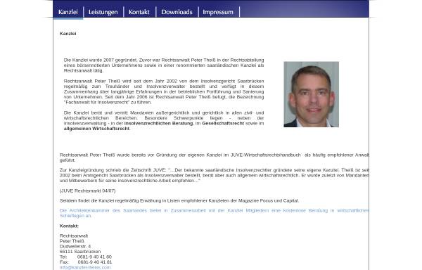 Vorschau von www.kanzlei-theiss.com, Rechtsanwalt Peter Theiß