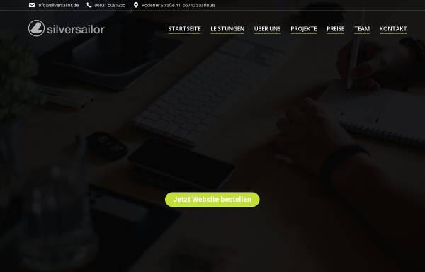 Silversailor - Homepage-Erstellung