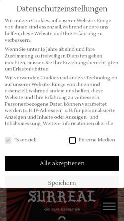 Vorschau der mobilen Webseite www.lokschuppen-bielefeld.de, Ringlokschuppen