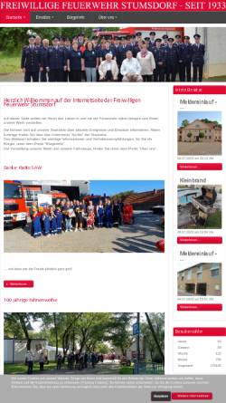 Vorschau der mobilen Webseite feuerwehr-stumsdorf.de, Freiwillige Feuerwehr Stumsdorf