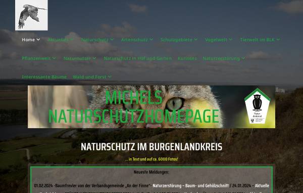 Vorschau von milvus-milvus.de, Michels Naturschutz-Homepage