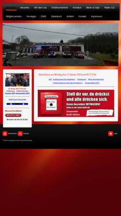 Vorschau der mobilen Webseite www.feuerwehr-eckartsberga.de, Freiwillige Feuerwehr Stadt Eckartsberga