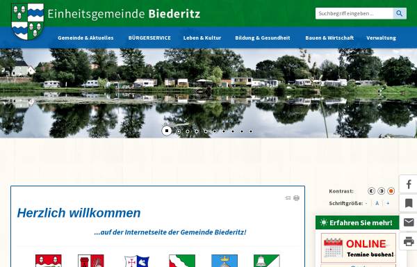 Vorschau von www.gemeinde-biederitz.de, Biederitz