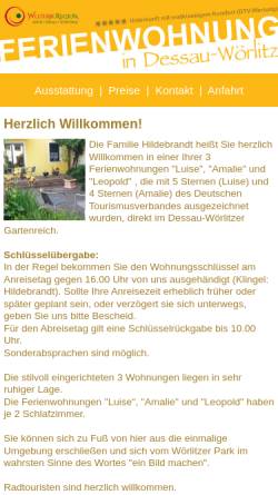 Vorschau der mobilen Webseite www.woerlitz-ferienwohnung.de, Alte Drechslerei