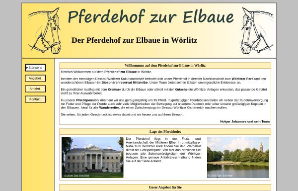 Vorschau von www.pferdehof-zur-elbaue.de, Pferdehof zur Elbaue