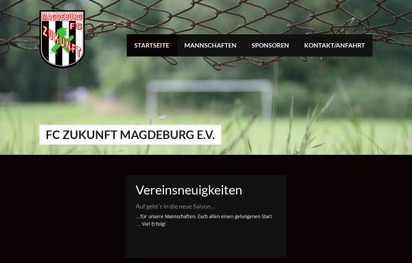 Vorschau von www.fc-zukunft.de, FC Zukunft Magdeburg e.V.