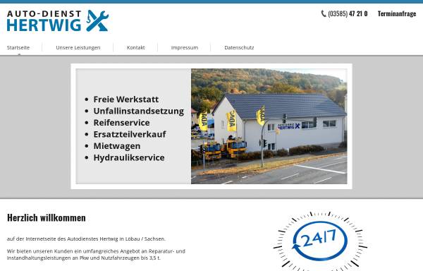 Vorschau von www.auto-dienst-hertwig.de, Autodienst Hertwig - Inh. Axel Hertwig