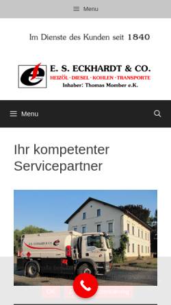 Vorschau der mobilen Webseite e-s-eckhardt.de, E.S.Eckhardt & Co