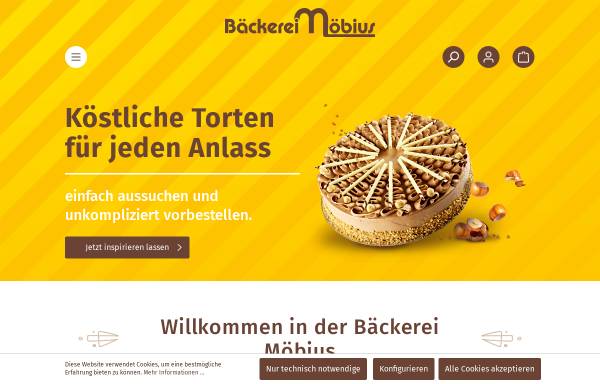 Vorschau von www.moebius-baeckerei.de, Bäckerei Möbius OHG