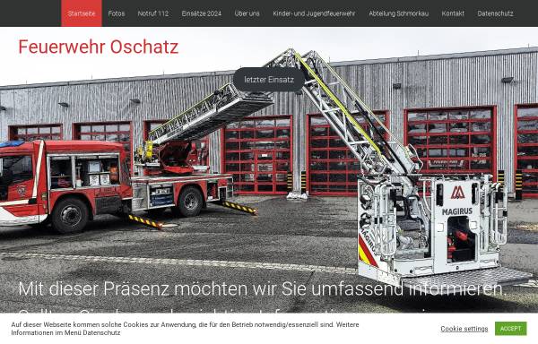Vorschau von ffw-oschatz.de, Freiwillige Feuerwehr Oschatz