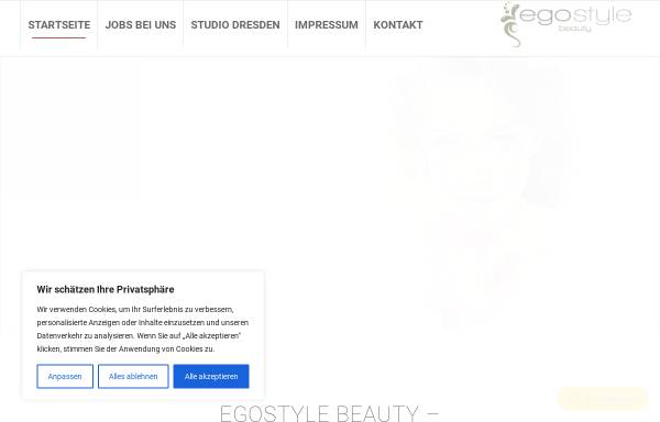 Vorschau von www.egostyle-beauty.de, Egostyle Beauty Kosmetik