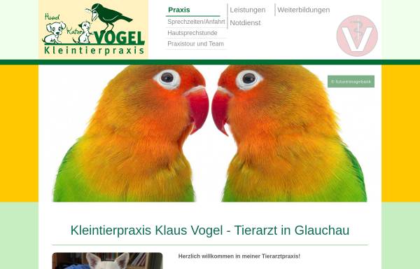 Vorschau von www.tierarzt-vogel.de, Kleintierpraxis Klaus Vogel