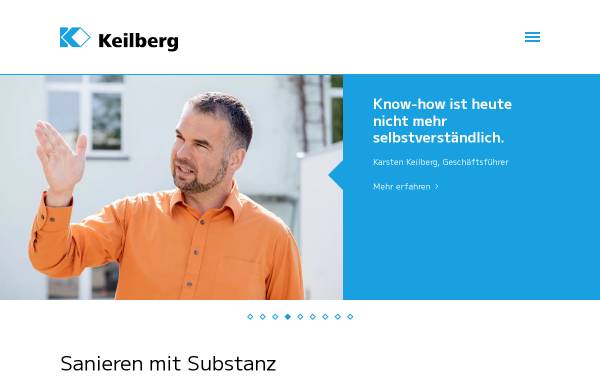 Vorschau von www.keilberg.de, Keilberg Gebäudesanierungs GmbH & Co. KG