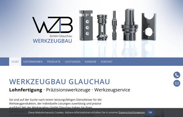 Vorschau von www.werkzeugbau-glauchau.de, Werkzeugbau GmbH