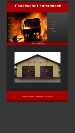 Vorschau der mobilen Webseite www.feuerwehr-leutersbach.de, Feuerwehr Leutersbach