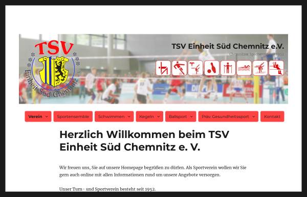 Vorschau von www.einheit-sued.de, TSV Einheit Chemnitz Süd e.V.
