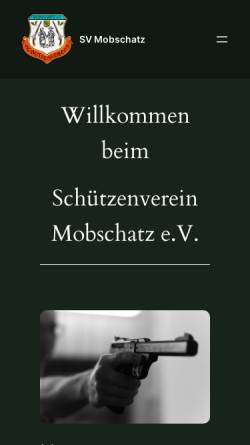 Vorschau der mobilen Webseite www.sv-mobschatz.de, Schützenverein Mobschatz e.V.