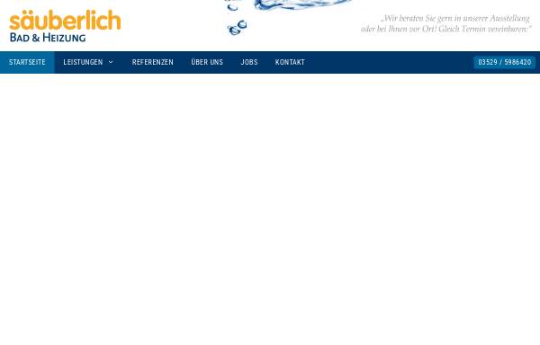 Vorschau von www.xn--suberlich-v2a.de, Säuberlich Bad und Heizung