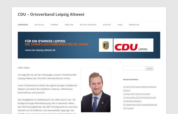 Vorschau von www.cdu-leipzig-altwest.de, CDU Ortsverband Leipzig-Altwest