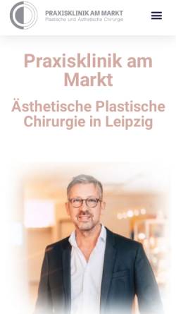 Vorschau der mobilen Webseite www.praxisklinik-am-markt.de, Praxisklinik am Markt