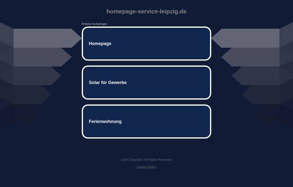 Homepage Service Leipzig