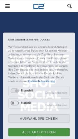 Vorschau der mobilen Webseite www.c-two.de, C2 mediaproduction