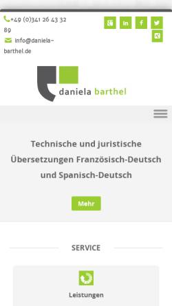 Vorschau der mobilen Webseite www.daniela-kirchhof.de, Daniela Kirchhof