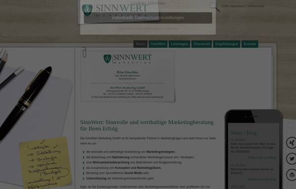 Vorschau von www.sinnwert-marketing.de, SinnWert Marketing GmbH