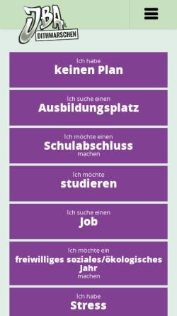 Vorschau der mobilen Webseite www.bildungsportal-dithmarschen.de, Sozialraumorientiertes Übergangsmanagement Dithmarschen