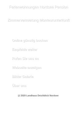 Vorschau der mobilen Webseite www.landhaus-deichblick.de, Landhaus Deichblick
