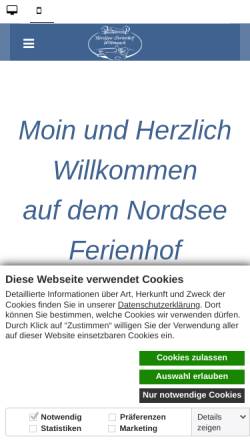 Vorschau der mobilen Webseite www.nordseetraumurlaub.de, Bauernhof Wittmaack
