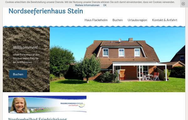 Vorschau von www.nordseeferienhaus-stein.de, Ferienhaus Stein
