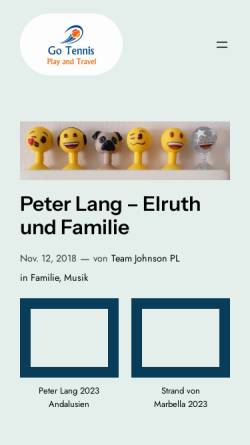 Vorschau der mobilen Webseite gowatt.de, Gowatt - Familie Lang-Johnson