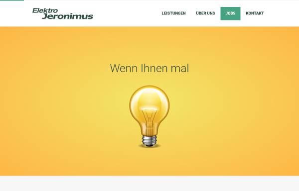 Vorschau von www.elektro-jeronimus.de, Elektro Jeronimus GmbH