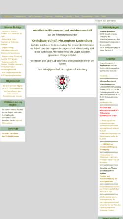 Vorschau der mobilen Webseite www.kjs-herzogtum-lauenburg.de, Kreisjägerschaft Herzogtum Lauenburg