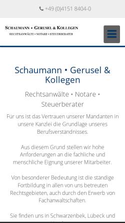 Vorschau der mobilen Webseite www.weber-kahl-schaumann.de, Weber Kahl Schaumann