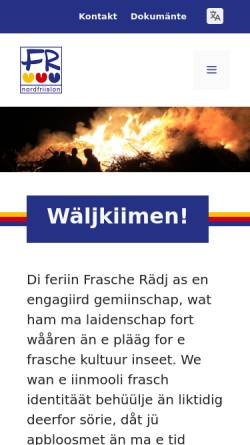 Vorschau der mobilen Webseite friesenrat.de, Frasche Rädj - Friesenrat Sektion Nord e.V.