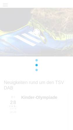 Vorschau der mobilen Webseite www.tsvdab.de, TSV Drelsdorf-Ahrenshöft-Bohmstedt